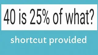 Percentage Rate Base: 40 is 25% of what?