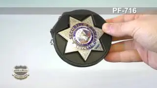 Badge and Wallet: Perfect Fit USA Recessed Belt Clip Badge Holder - Multiple Shapes (716)