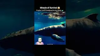 Miracle of Survival 😱 Prophet Yunus Swallowed by the Whale 🐋 #shorts #prophetyunus #jonah #miracle