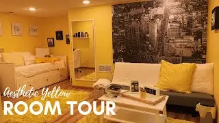 ORGANIZED AESTHETIC YELLOW ROOM TOUR
