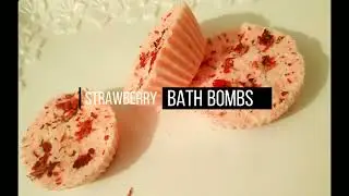 strawberry bath bombs الكرات الفوارة بنكهة الفراولة