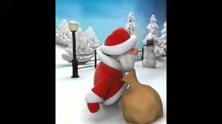 Finally Santa got milk after big crash!