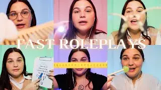 ASMR⎪FAST ROLEPLAYS : 6 Roleplays en 10 minutes 😴