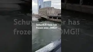 Doing my #newyears #resolution and #exercise more. The #schuylkill #river has frozen over.
