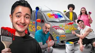 یوتیوبرا روی ماتیز نقاشی کشیدن🎨🚗
