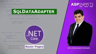 Using SqlDataAdapter in ASP.Net Core Razor Pages