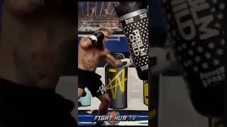 Jake Paul UNLEASHING POWER shots on heavy bag ahead of Mike Tyson fight!