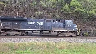Norfolk Southern Mixed Manifest with helpers on Horseshoe Curve 10/8/25 #ns #railroad #railfan 