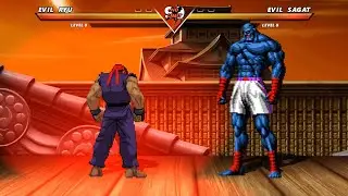 EVIL RYU vs EVIL SAGAT - High level insane fight❗🔥