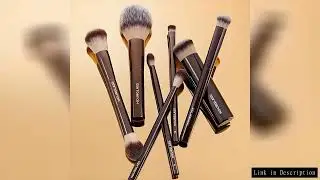 HOURGLASS Vegan brush travel brush set includes 7 brushes for the eye and face with a bag gift box p