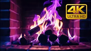 Twilight Purple Flame &ndash; Relaxing Fireplace Ambience for Deep Rest, Calm Focus, and Inner Peace