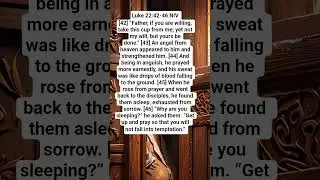 Luke 22:42-46 #bibleverse #godsays #biblepassage #love #prayer #God #jesus