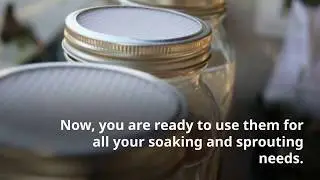 DIY Soaking & Sprouting Lids for Mason Jars