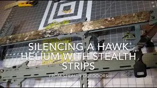 Silencing a Hawk Helium with Stealth Strips