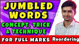 Reordering of sentences #Jumble words trick #Rearrangement of Words#A magical Trick class 9/10th 