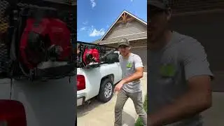 My highly request lawn setup #lawntok #sbmowing #fyp #fypシ #maruyama #hustler #lawncare