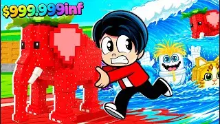 MI PRIMER ADMIN ABUSE en ESCAPA del TSUNAMI por BRAINROT en Roblox | Karim Juega