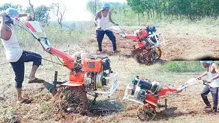 Power Weeder Wheel | Single Side Plough | Agriculture Video