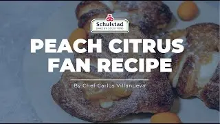 Peach Citrus Fan Pastry Recipe | Schulstad USA