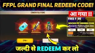 FFPL GRAND FINAL REDEEM CODE🔥|| FREE FIRE REDEEM CODE TODAY || FFPL REDEEM CODE जल्दी CLAIM करो ||