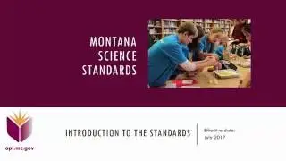 Intro to Montana's 2016 Science Content Standards