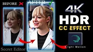 HDR CC Effect In Alight motion 😲🤩 || 4K Quality Tutorial Vedio ||