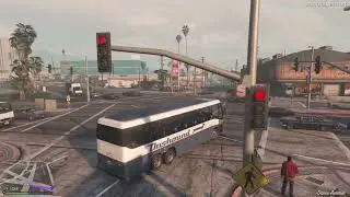 DASHOUR BUS CIRCULANDO A AEROPUERTO