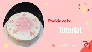 How to make bow Pinterest cake for girls. Easy tutorial for beginners. 