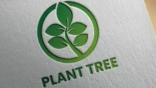 1.50  Creative natural  tree logo design. Professional logo design. Adobe illustrator tutorials.
