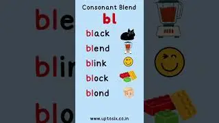 Consonant Blend BL Words #phonics #shorts