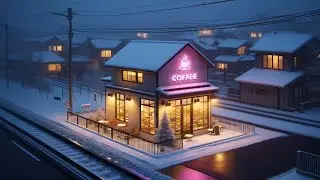 Peaceful Winter Caf&eacute; Atmosphere ❄️ Soft Lofi Music for Study & Relaxation