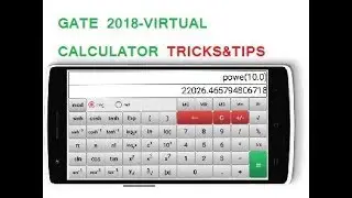 TRICKS TO USING VIRTUAL CALCULATOR||GATE 2018