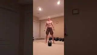 Kettlebell Snatches 70 lbs 32kg x 23 Reps @ Age 58