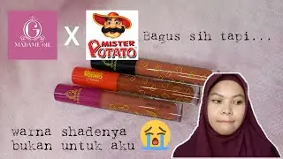 MADAME GIE X MR POTATO LIP CREAM SWATCHES AND REVIEW
