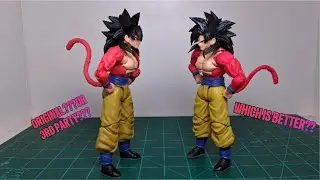 not much of a competition.....(Shf doesnt win this one) Df SS4 & SHF SS4 Goku Comparison video!!!!