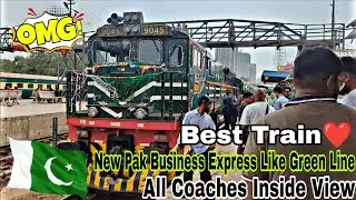 Pak Business Express With New Coaches Inogral From Karachicantt station(Karachi To Lahore)Best Train