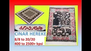 Turkish Cinar Silk Carpet - 3 Hereke Types feat. 2500kpsi 20/20  Rugs