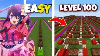 IDOL Yoasobi Level 1 Sampai Level 100 Note Block Minecraft