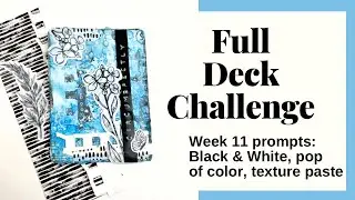 Altered Playing Card - Full Deck Challenge #mixedmedia