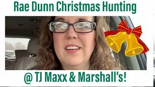 Rae Dunn Christmas Hunt with me at TJ Maxx & Marshalls!!
