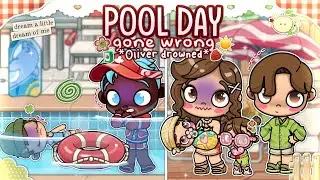 FAMILY POOL DAY GONE WRONG *OLIVER DROWNED..?*😨🍎💫   || *VOICED🔊* || AVATAR WORLD