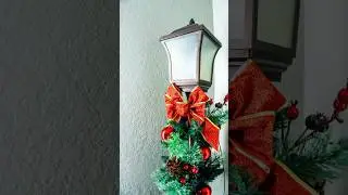 Xmas Lamppost #christmas #christmadecor  #tistheseason #happyholidays #christmasdecorations
