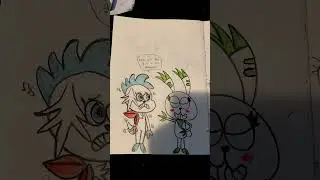 Tori meets Shiny Shaymin. #art #digimon #Pokemon