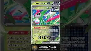 TOP RARE CARD IRON LEAVES POKEMON #pokemon #tcgshorts #pokemontcgo #tcgpokemon #pok&eacute;mon #pokemongo