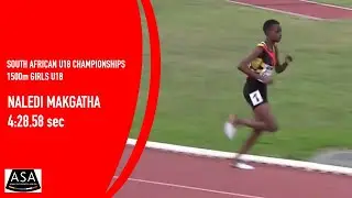 Naledi Makgatha wins U18 1500m at ASA Championships, Potchefstroom in 4:28.58 on 1 April 2022