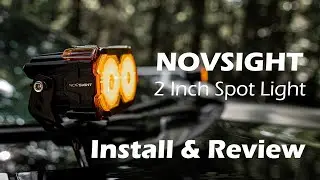 More lights on Subaru Outback Wilderness Novsight 2 inch Cyber 1 LED Spot Lights / Night Review