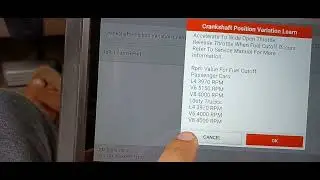 GMC Sierra P0315/P11333 Crank Sensor Relearn How do ?