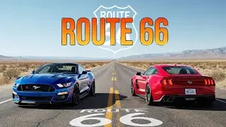 We Drove Route 66 in Two American Muscle Cars | Mustang GT vs GTO ep1 #route66 #musclecars #roadtrip