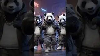&ldquo;Hip Hop Pandas 🔥 | Korean Street Style Dance in Neon City | Ultra Realistic Cinematic Shot#youtube