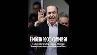 A 76 anni &egrave; morto Rocco Commisso, il presidente della Fiorentina. Nella notte ha.. #commisso